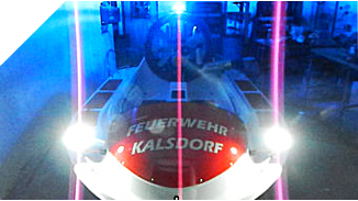 Rescue hovercraft lights