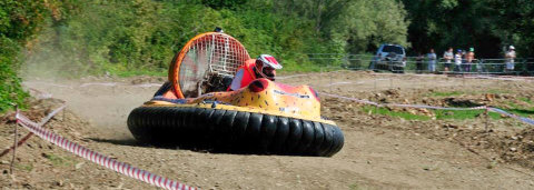 One and only - BUFOcraft hovercraft in action
